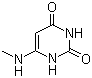 structure of CAS# 34284-87-2, 6-Methylaminouracil;6-(Methylamino)-2,4(1H,3H)-pyrimidinedione