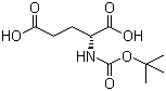 structure of CAS# 34404-28-9, N-Boc-D-glutamic acid;N-carboxyglutamic acid N-tert-butyl ester