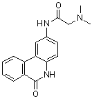 结构式 CAS# 344458-19-1, N-(6-氧代-5,6-二氢菲啶-2-基)-2-(N,N-二甲基氨基)乙酰胺
