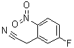 5-Fluoro-2-nitrobenzeneacetonitrile molecular structure (CAS 3456-75-5)