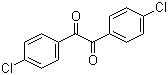 结构式 CAS# 3457-46-3, 4,4'-二氯苯偶酰; 1,2-双(4-氯苯基)-1,2-乙二酮