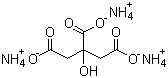 结构式 CAS# 3458-72-8, 柠檬酸铵; 柠檬酸三铵
