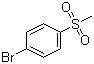 structure of CAS# 3466-32-8, 4-Bromophenyl methyl sulfone;1-Bromo-4-(methylsulphonyl)benzene