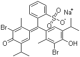 Bromthymol Blue sodium salt molecular structure (CAS 34722-90-2)