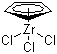 环戊二烯基三氯化锆分子结构 (CAS 34767-44-7)