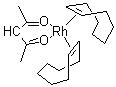 structure of CAS# 34767-55-0, Bis(cyclooctene)(2,4-pentanedionato)rhodium;(2,4-Pentanedionato)bis(eta2-cyclooctene)rhodium; (Acetylacetonato)bis(cyclooctene)rhodium