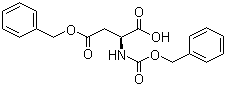 structure of CAS# 3479-47-8, N-Cbz-L-Aspartic acid 4-benzyl ester;N-Benzyloxycarbonyl-L-aspartic acid 4-benzyl ester