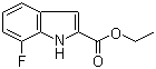 7-Fluoro-1H-indole-2-carboxylic acid ethyl ester molecular structure (CAS 348-31-2)