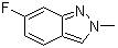 6-氟-2-甲基-2H-吲唑分子结构 (CAS 348-39-0)