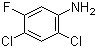 structure of CAS# 348-64-1, 2,4-Dichloro-5-fluoroaniline;2,4-Dichloro-5-fluorobenzenamine