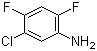 结构式 CAS# 348-65-2, 5-氯-2,4-二氟苯胺