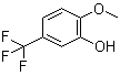 结构式 CAS# 349-67-7, 2-甲氧基-5-三氟甲基苯酚