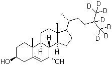 structure of CAS# 349553-94-2, 7alpha-Hydroxycholesterol-25,26,26,26-27,27,27-D7