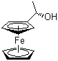 structure of CAS# 35025-24-2, (-)-1-Ferrocenylethanol;(R)-(1-Hydroxyethyl)ferrocene