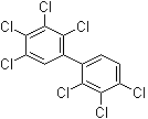 structure of CAS# 35065-30-6, 2,2',3,3',4,4',5-Heptachloro-1,1'-biphenyl;2,3,4,5,2',3',4'-Heptachlorobiphenyl; CB 170; PCB 170