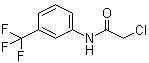 structure of CAS# 351-38-2, N-(3-Trifluoromethylphenyl)-2-chloroacetamide;2-Chloro-m-trifluoromethylacetanilide