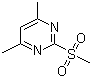 structure of CAS# 35144-22-0, 4,6-Dimethyl-2-methylsulfonylpyrimidine;2-(Methylsulfonyl)-4,6-dimethylpyrimidine; 2-Methanesulfonyl-4,6-dimethylpyrimidine; 4,6-Dimethyl-2-(methylsulfonyl)pyrimidine