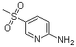 structure of CAS# 35196-11-3, 5-(Methylsulfonyl)pyridin-2-amine;(5-Methylsulfonylpyridin-2-yl)amine; 5-(Methanesulfonyl)pyridin-2-ylamine