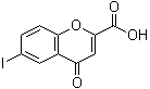structure of CAS# 35204-43-4, 6-Iodo-4-oxo-4H-1-benzopyran-2-carboxylic acid