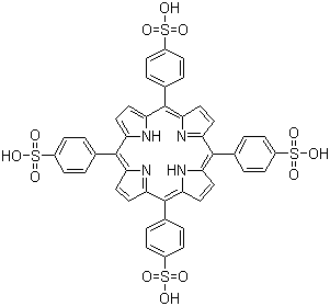 结构式 CAS# 35218-75-8, (卟吩-5,10,15,20-四基)四(苯-4-磺酸)