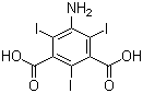 structure of CAS# 35453-19-1, 5-Amino-2,4,6-triiodoisophthalic acid