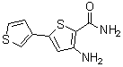 4-氨基-[2,3']联噻吩-5-甲酰胺分子结构 (CAS 354812-17-2)