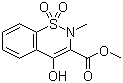structure of CAS# 35511-15-0, Methyl 4-hydroxy-2-methyl-(2H)-1,2-benzothiazine-3-carboxylate-1,1-dioxide