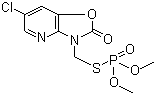 structure of CAS# 35575-96-3, Azamethiphos;S-[(6-Chloro-2-oxooxazolo[4,5-b]pyridin-3(2H)-yl)methyl] O,O-dimethyl thiophosphate
