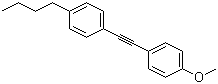 structure of CAS# 35684-12-9, 1-(2-(4-Butylphenyl)ethynyl)-4-methoxybenzene;1-N-Butyl-4-[(4-methoxyphenyl)ethynyl]benzene
