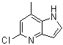 结构式 CAS# 357263-43-5, 5-氯-7-甲基-1H-吡咯并[3,2-b]吡啶