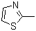 structure of CAS# 3581-87-1, 2-Methylthiazole;2-Methyl thiazole