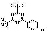 结构式 CAS# 3584-23-4, 2-(4-甲氧基苯基)-4,6-双(三氯甲基)-S-三嗪