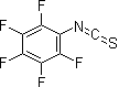 structure of CAS# 35923-79-6, Pentafluorophenyl isothiocyanate;Pentafluoroisothiocyanatobenzene
