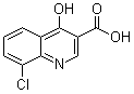 结构式 CAS# 35966-16-6, 8-氯-4-羟基-3-喹啉羧酸
