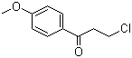 结构式 CAS# 35999-20-3, 3-氯-4'-甲氧基苯丙酮; 对甲氧基-3'-氯苯丙酮