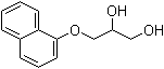 结构式 CAS# 36112-95-5, 3-(1-萘基氧基)-1,2-丙二醇