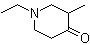 structure of CAS# 3612-16-6, 1-Ethyl-3-methyl-4-piperidinone