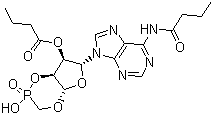 结构式 CAS# 362-74-3, 二丁酰环磷腺苷; 二丁酰环磷腺甙