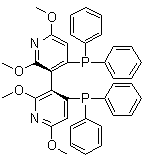 结构式 CAS# 362524-23-0, (S)-2,2',6,6'-四甲氧基-4,4'-二(二苯基膦基)-3,3'-联吡啶