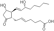 结构式 CAS# 363-24-6, 地诺前列酮; 前列腺素 E2; 7-[3-羟基-2-(3-羟基-1-辛烯基)-5-氧代环戊基]-5-庚烯酸