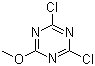 2,4-Dichloro-6-methoxy-1,3,5-triazine molecular structure (CAS 3638-04-8)