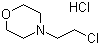 structure of CAS# 3647-69-6, 4-(2-Chloroethyl)morpholine hydrochloride;2-Morpholinoethyl chloride hydrochloride; N-(2-Chloroethyl)morpholine hydrochloride