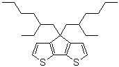 结构式 CAS# 365547-20-2, 4,4-二(2-乙基己基)-4H-环戊二烯并[2,1-b:3,4-b']二噻吩