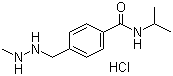 structure of CAS# 366-70-1, Procarbazine hydrochloride ;N-(1-Methylethyl)-4-((2-methylhydrazino)methyl)benzamide hydrochloride