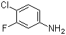结构式 CAS# 367-22-6, 4-氯-3-氟苯胺