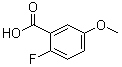 2-Fluoro-5-(methyloxy)benzoic acid molecular structure (CAS 367-83-9)