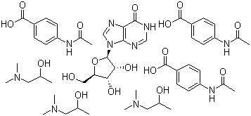 结构式 CAS# 36703-88-5, 异丙肌苷