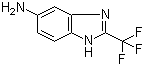 结构式 CAS# 3671-66-7, 5-氨基-2-(三氟甲基)苯并咪唑