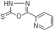 structure of CAS# 3690-47-9, 5-(2-Pyridinyl)-1,3,4-oxadiazole-2(3H)-thione;2-(2-Pyridyl)-5-mercapto-1,3,4-oxadiazole; WS 105