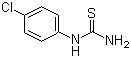 结构式 CAS# 3696-23-9, 1-(4-氯苯基)硫脲